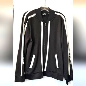 Karl Lagerfeld Paris Womens Block Letter Jacket‎ Size Large